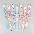 Japanense quartz movt geneva floral watch lady